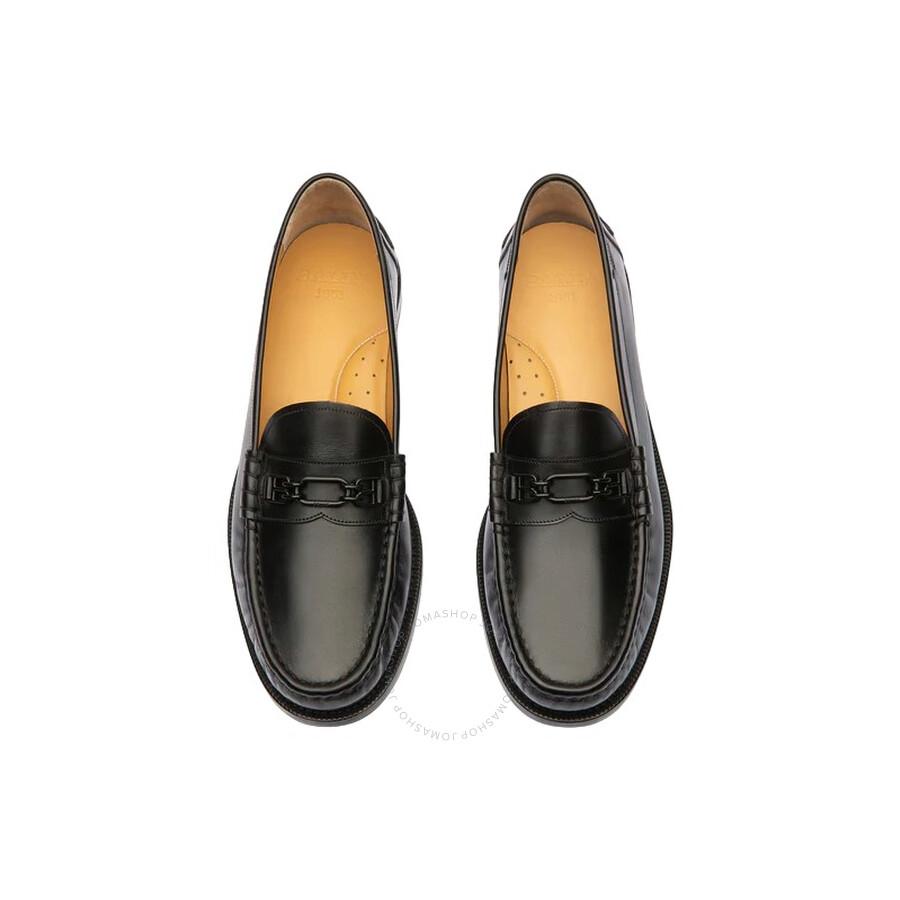 Bally Collodi Black Leather Horsebit Loafers