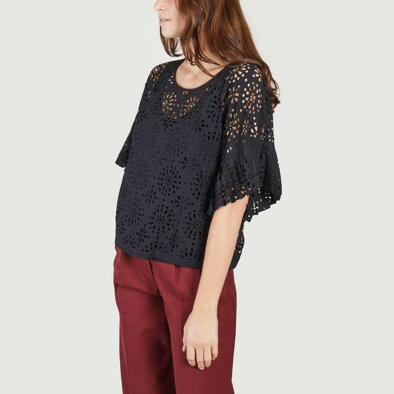 See by Chloé Perforated blouse BLACK SEE BY CHLOÉ 2