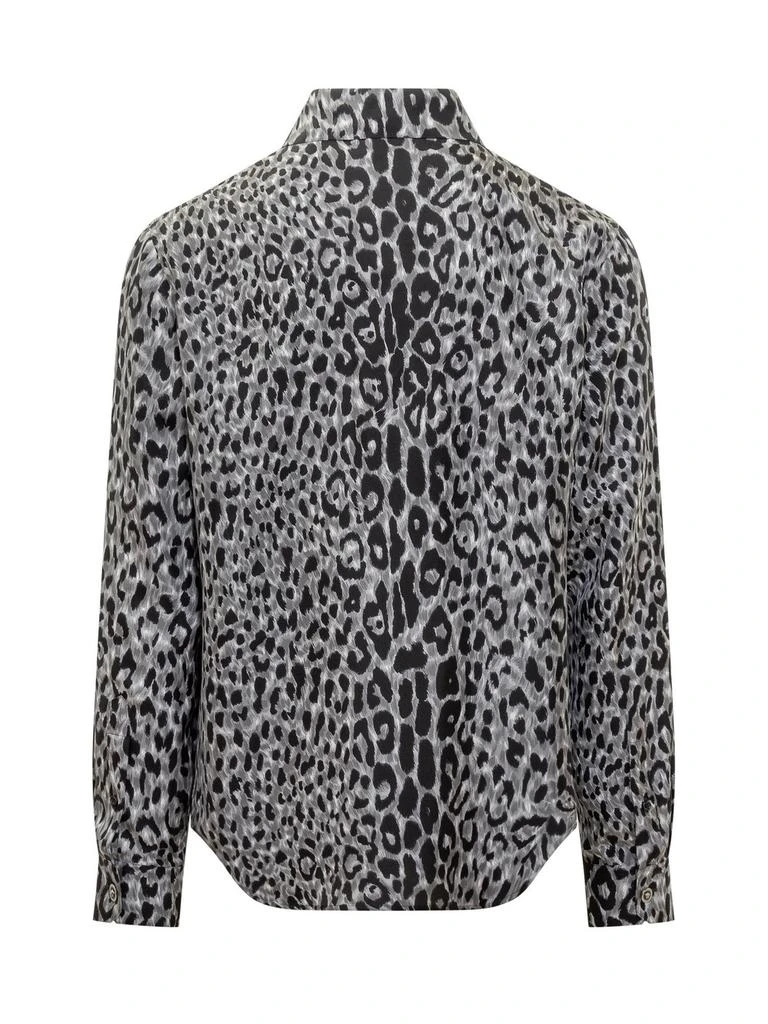 Versace Versace Leopard-Printed Long-Sleeved Shirt 2