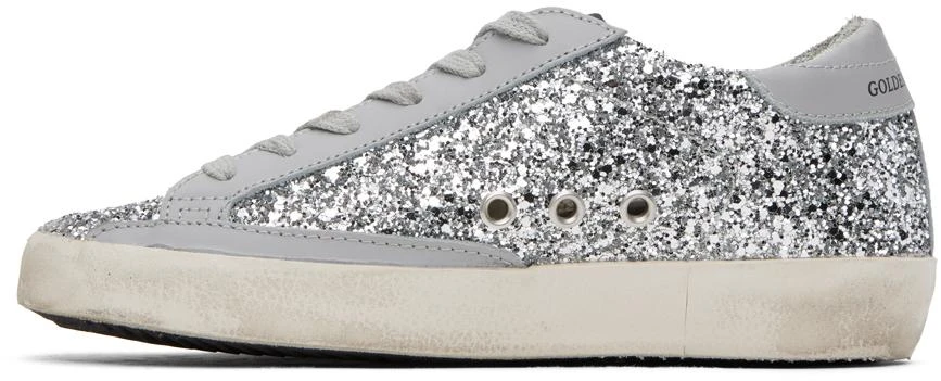 Golden Goose SSENSE Exclusive Silver Super-Star Classic Sneakers 3