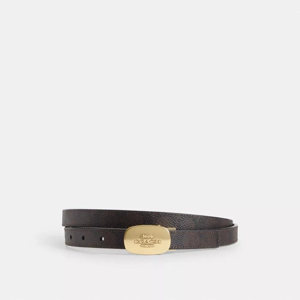 COACH® Signature Buckle Cut To Size Reversible Eliza Belt, 18 Mm 1