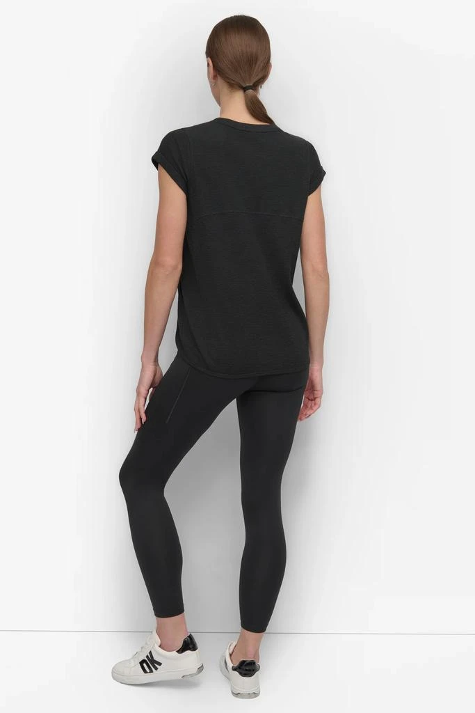 DKNY SLUB WAFFLE-KNIT TEE 2