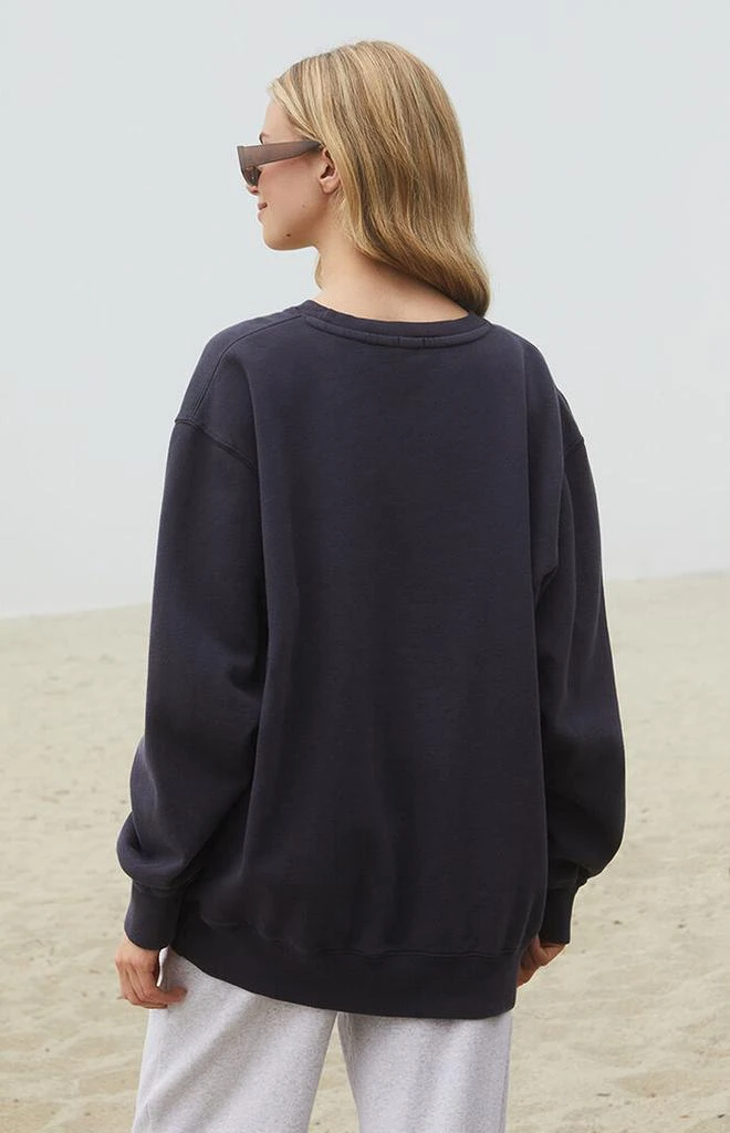 John Galt Dark Blue Erica Crew Neck Sweatshirt 4
