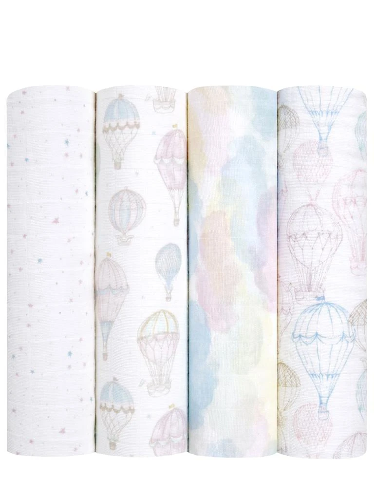 ADEN + ANAIS Set Of 4 Organic Cotton Muslin Swaddles 1