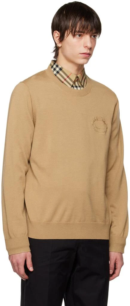 Burberry Tan Embroidered Sweater 2