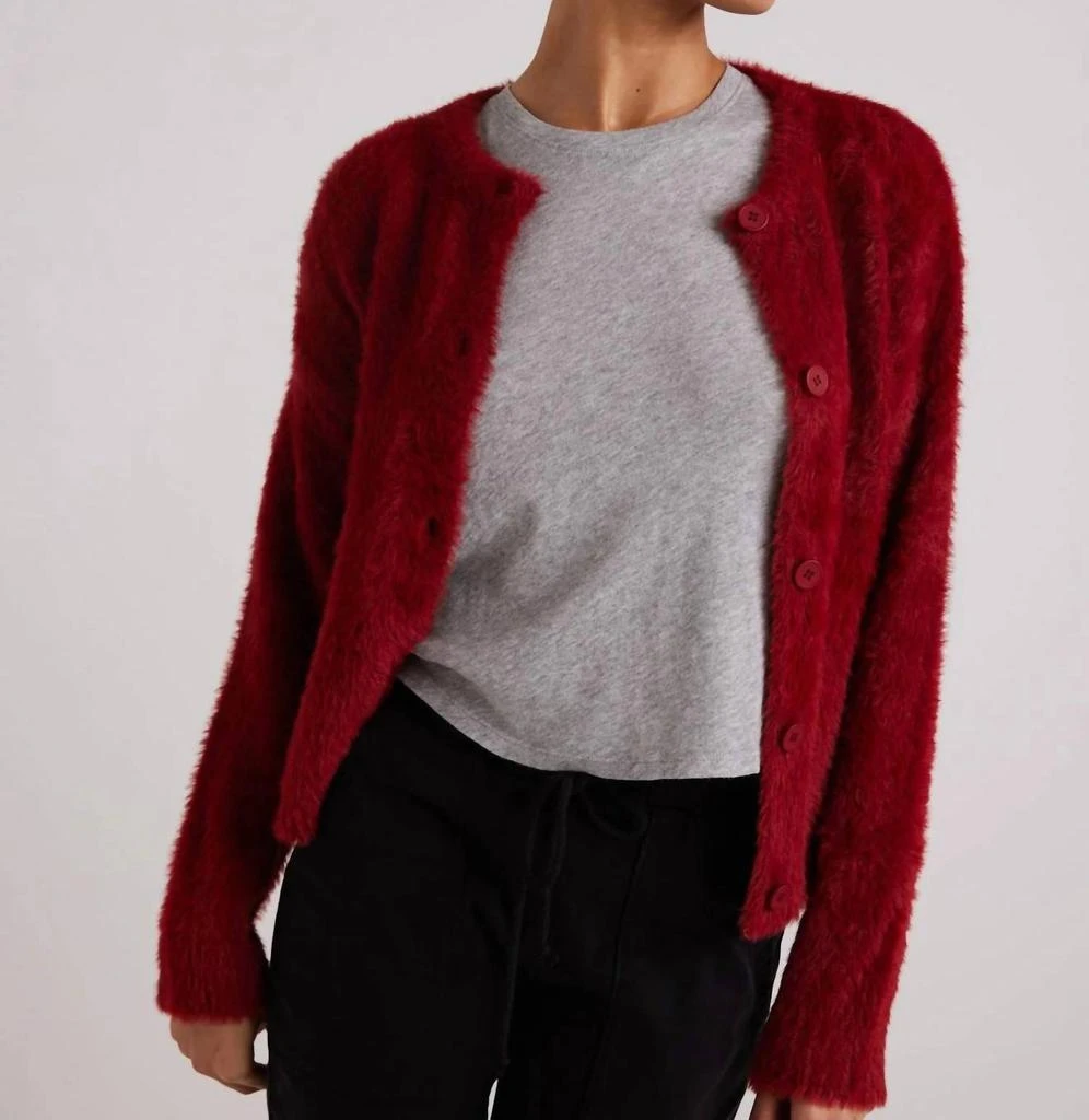 Bella Dahl Bella Dahl - Fuzzy Crew Neck Cardigan 1