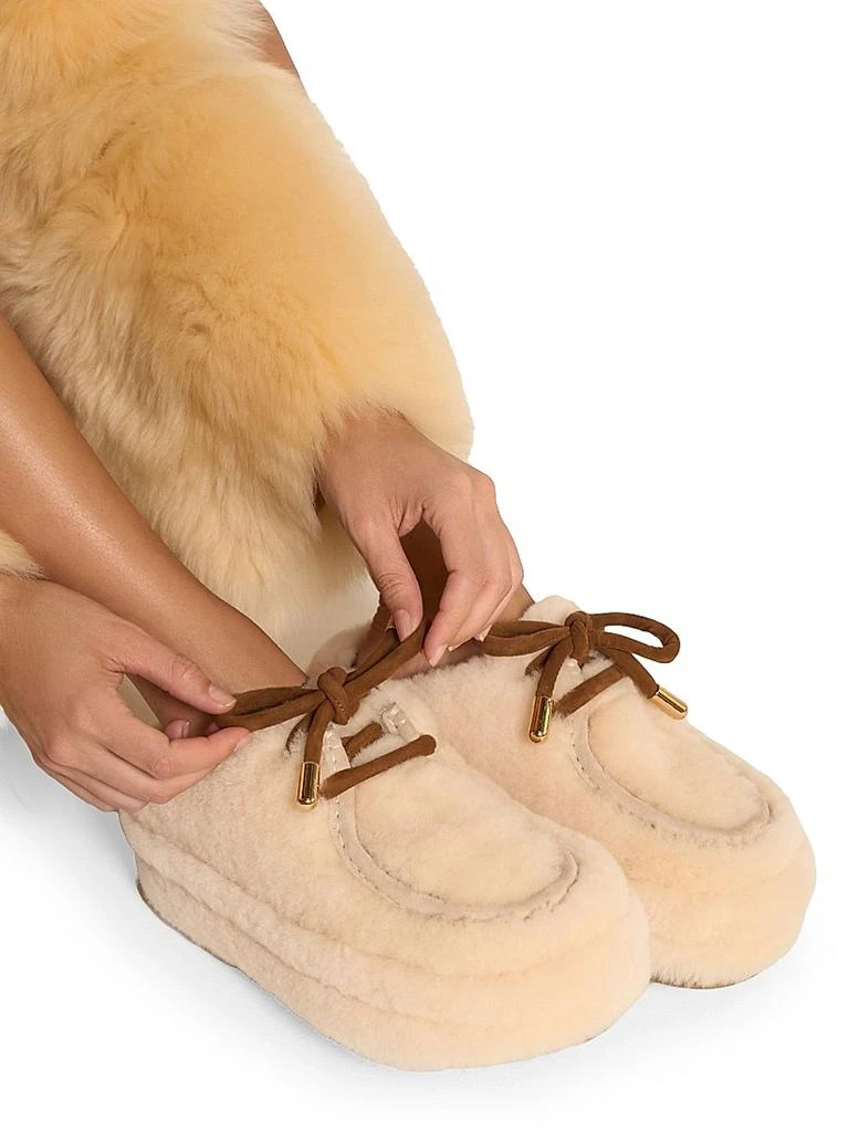 Naked Wolfe Blizzard Suede Shearling Slip-On Shoes 7