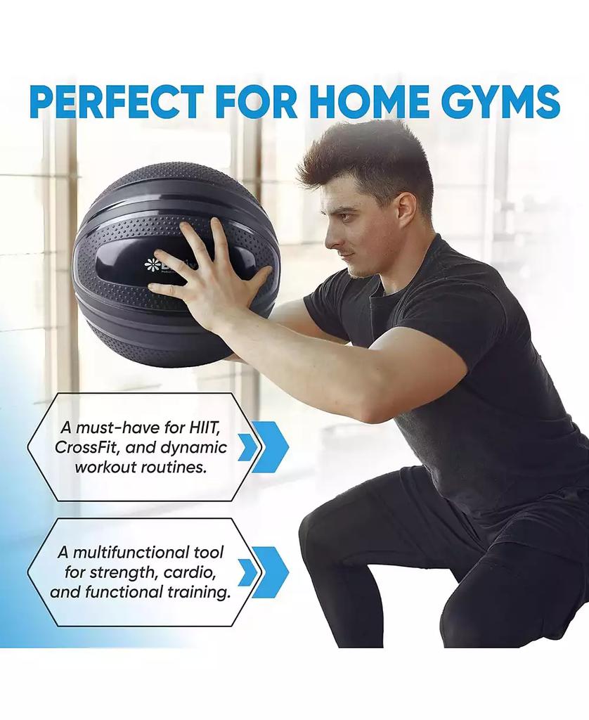 Bintiva Textured Slam Ball Kit - Black