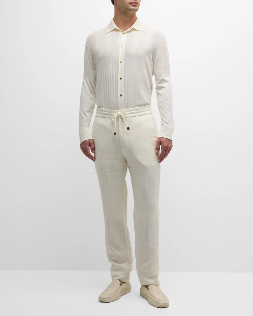 Stefano Ricci Men's Knit Button-Down Shirt 2