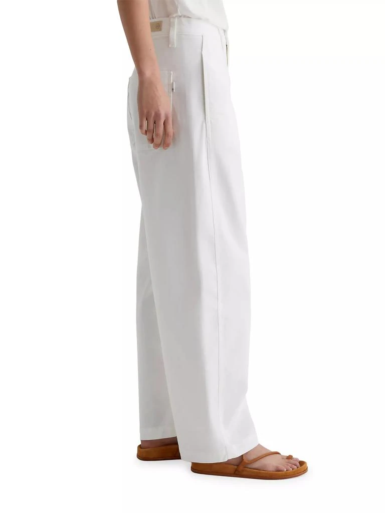 AG Jeans Fiona Twill Straight-Leg Pants 4