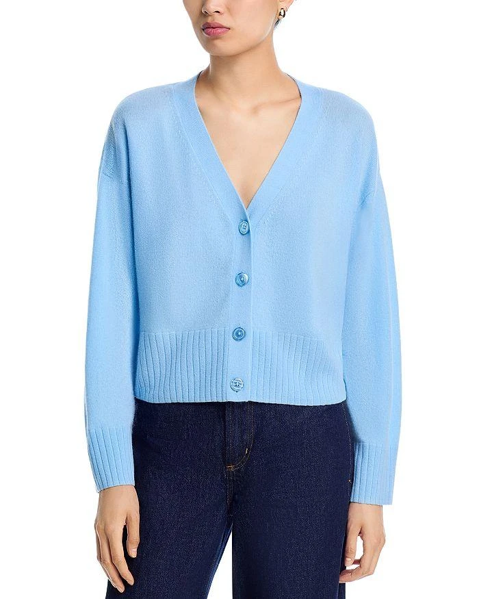 AQUA AQUA 100% Cashmere V Neck Cardigan - Exclusive