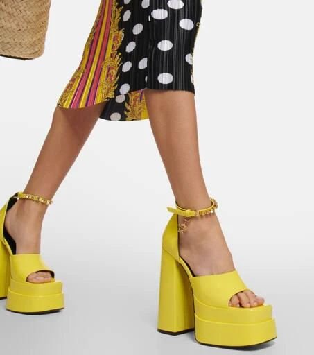 Versace Medusa Aevitas patent leather platform sandals 4