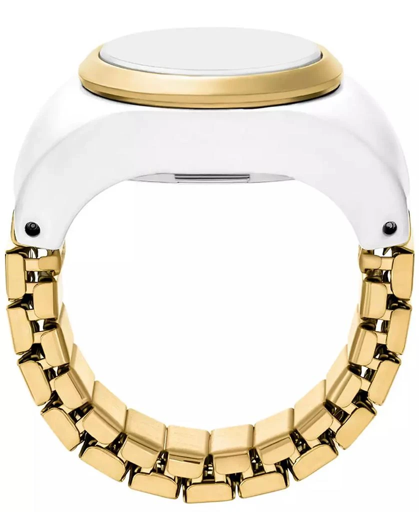 Fossil Women's Two-Hand Gold-Tone Stainless Steel Ring Watch, 15mm 4