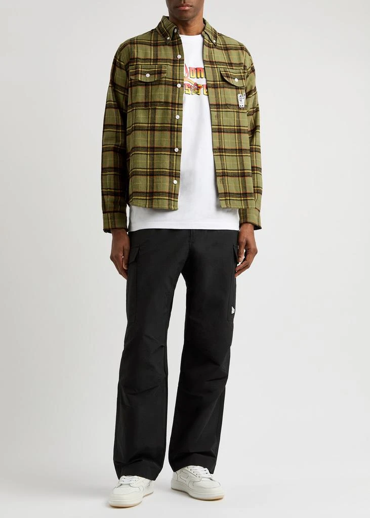 Billionaire Boys Club Logo checked flannel shirt  4