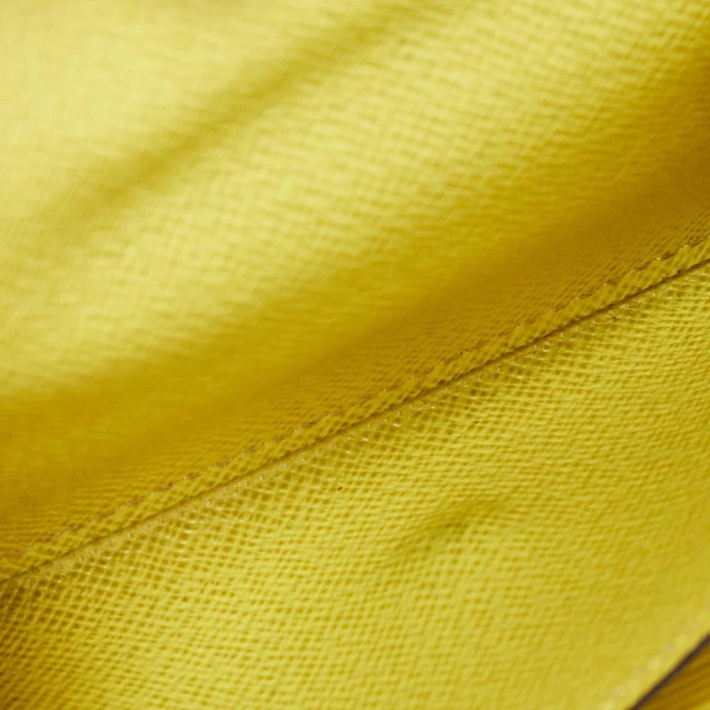 Louis Vuitton Louis Vuitton Yellow Epi Leather and Monogram Canvas Marie-Lou Wallet 4
