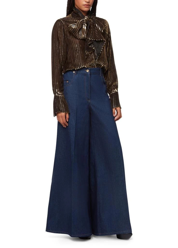 Nina Ricci Tie-Neck Velvet Shirt 4