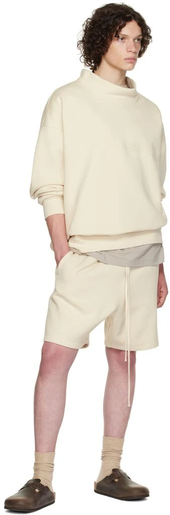Essentials Off-White Mock Neck Sweatshirt 4