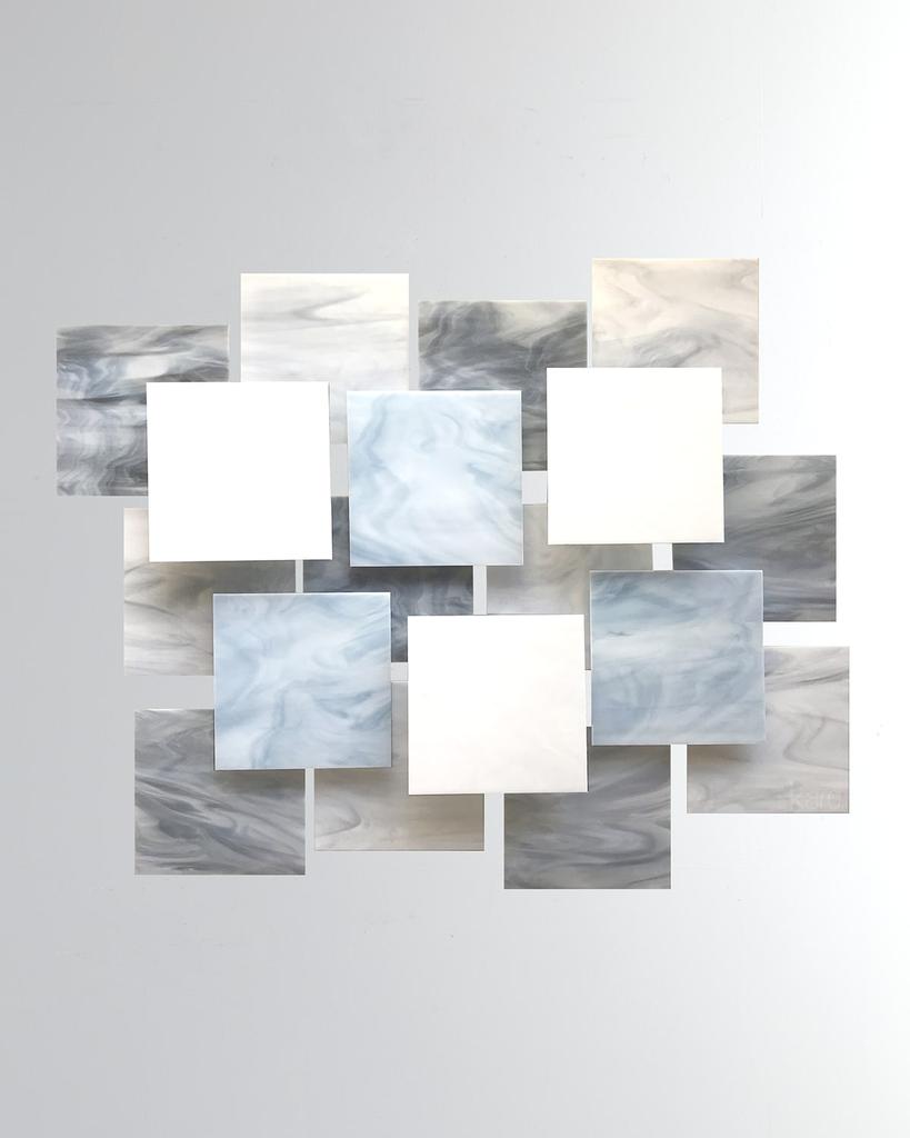 Karo Studios Glacial Glass Wall Sculpture
