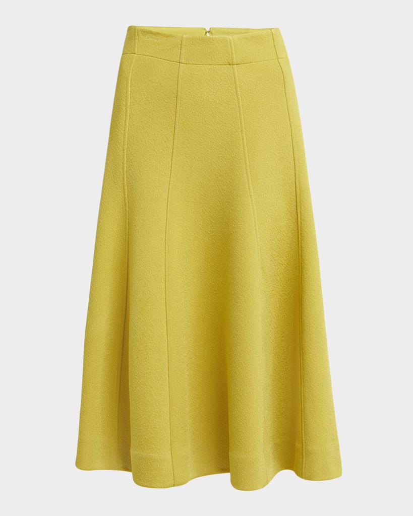 Jil Sander Paneled Midi A-Line Skirt