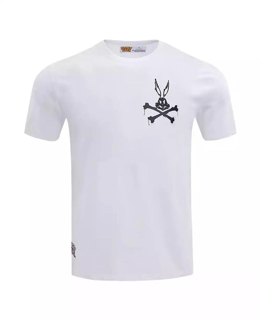 Freeze Max Men's Bugs Bunny White Looney Tunes Melted Skeleton T-Shirt 2