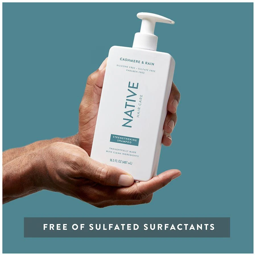 Native Strengthening Shampoo, Sulfate Free, for Women and Men Cashmere & Rain 7