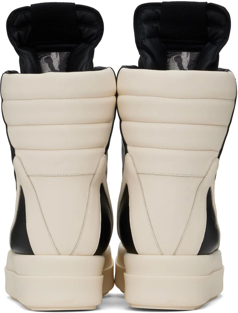 Rick Owens Black & Off-White Hollywood Mega Geobasket Sneakers 2