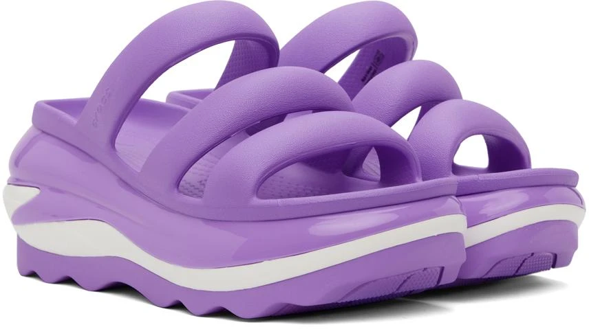 Crocs Purple Mega Crush Triple Strap Sandals 4