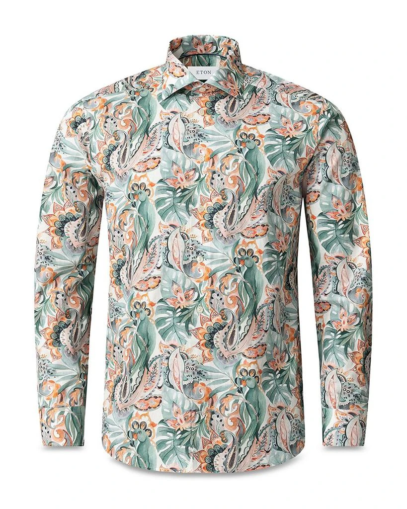 Eton Slim Fit Printed Button Front Shirt 7