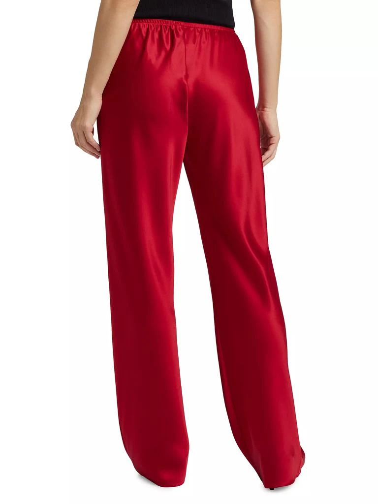 Reformation Gale Satin Mid-Rise Straight-Leg Pants 5