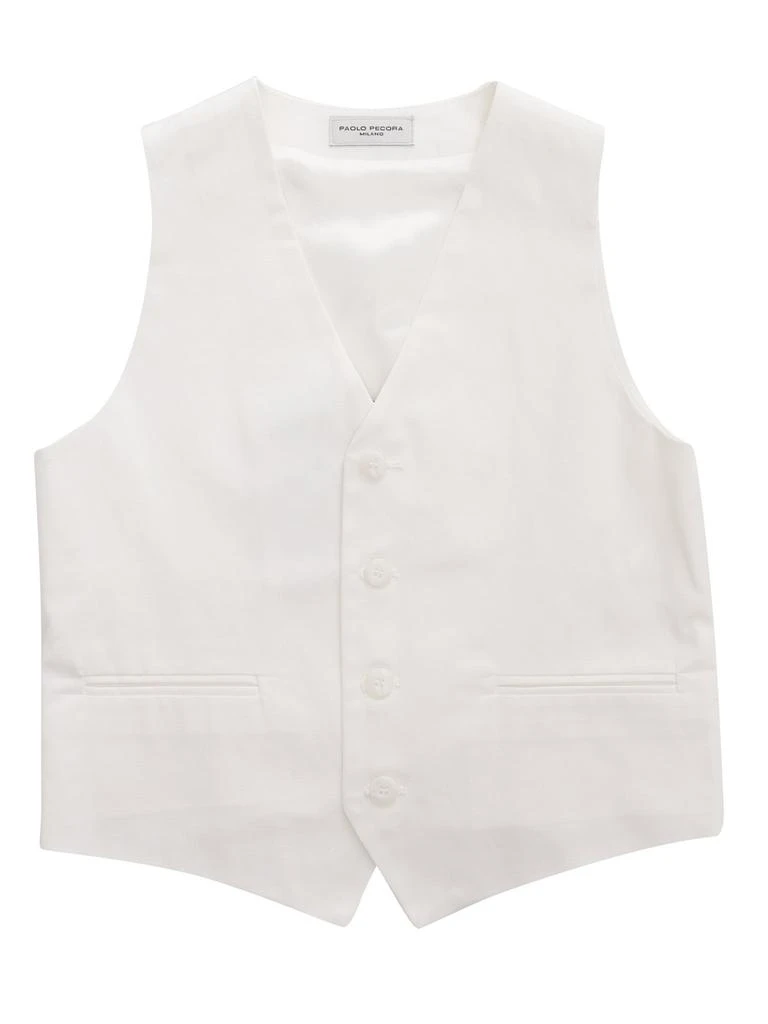Paolo Pecora Kids Paolo Pecora Kids Single-Breasted Sleeveless Gilet