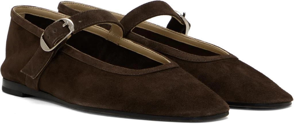 Le Monde beryl Brown Mary Jane Ballerina Flats 4
