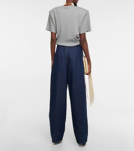 Magda Butrym Cropped cotton-blend T-shirt 3