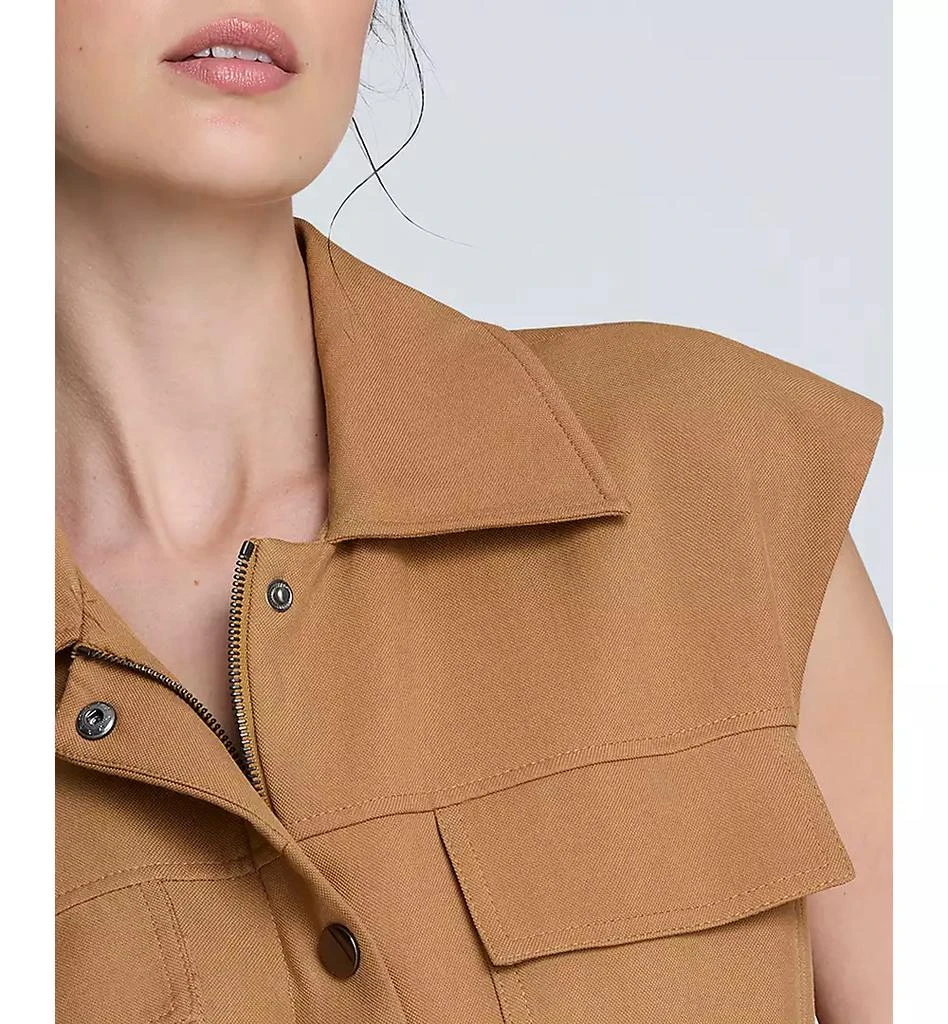 Kenneth Cole Women's Vision Twill Belted Cargo Vest 5