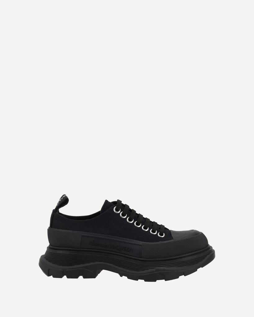 Alexander McQueen Tread Slick Sneakers in Silver and White