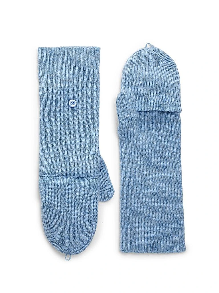 Saks Fifth Avenue Ribbed Cashmere Convertible Mittens 2