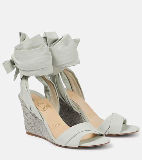 Christian Louboutin Melides Du Desert 85 espadrille wedges 1