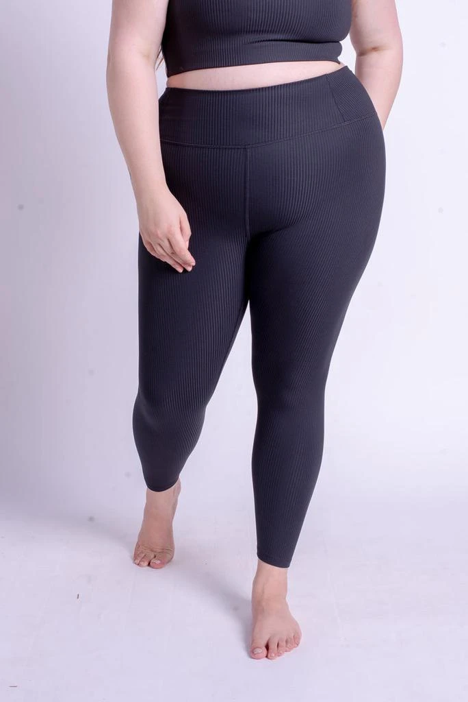预计3周后发货 Girlfriend Collective Legging - Rib High-Rise Legging - Noir 6
