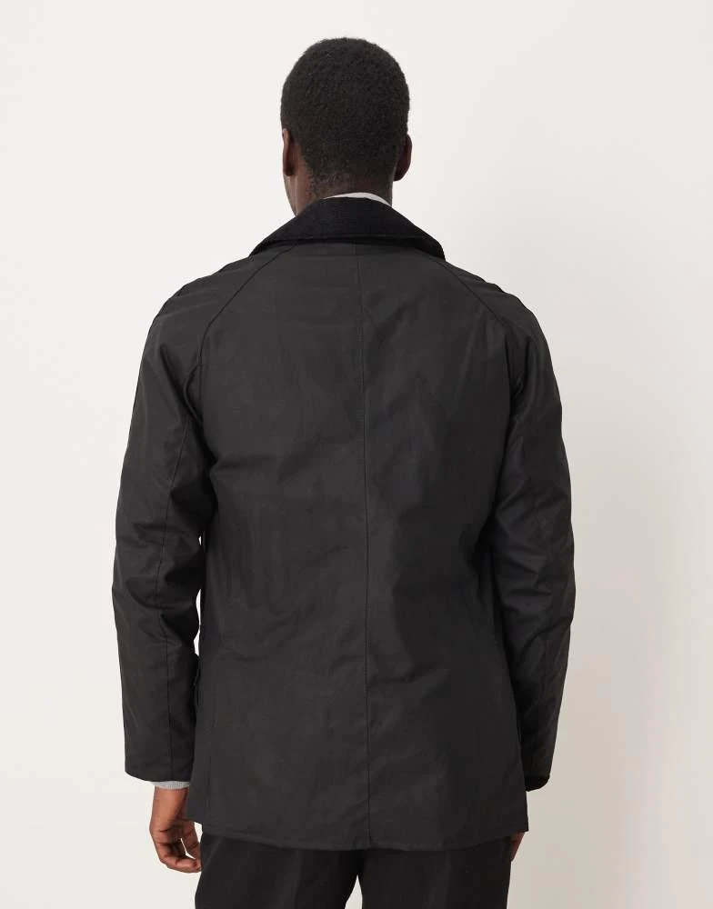 Barbour Barbour Ashby wax jacket in black/classic 3