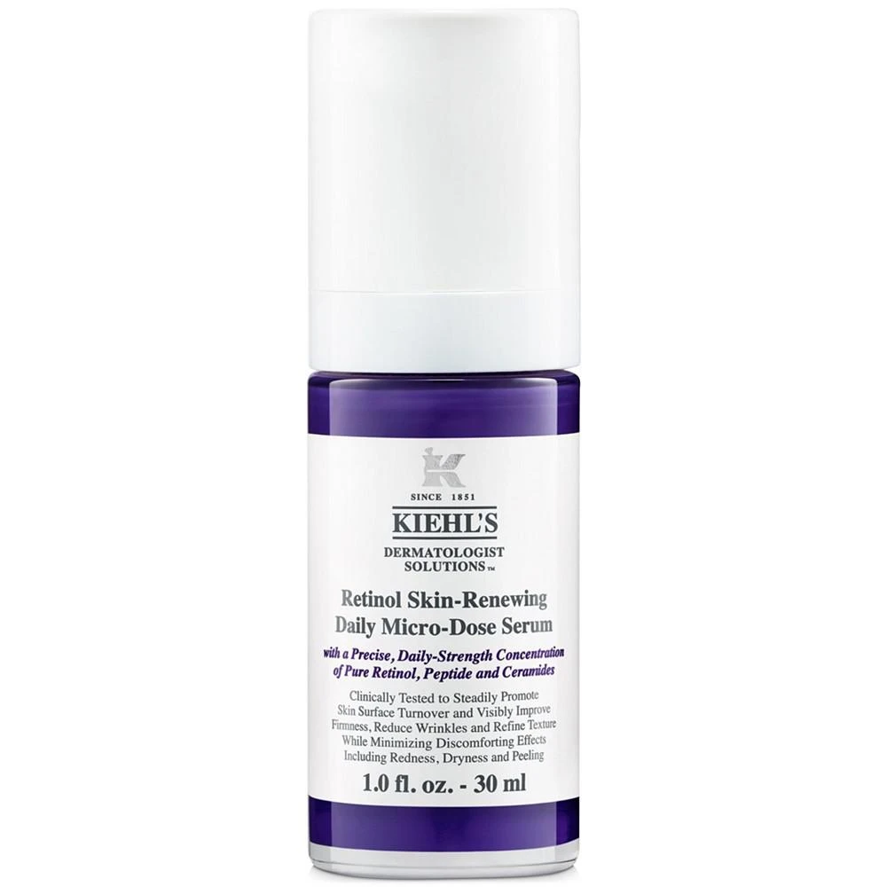 Kiehl's Since 1851 Micro-Dose Anti-Aging Retinol Serum with Ceramides and Peptide, 1-oz.