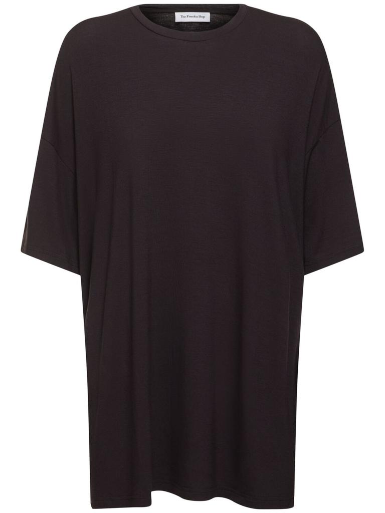 THE FRANKIE SHOP Ella Boxy Viscose T-shirt