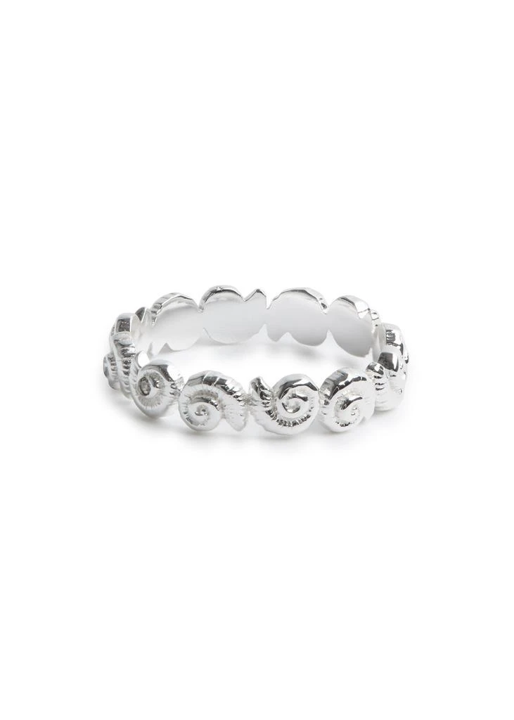 DAISY LONDON Shell sterling silver ring 1