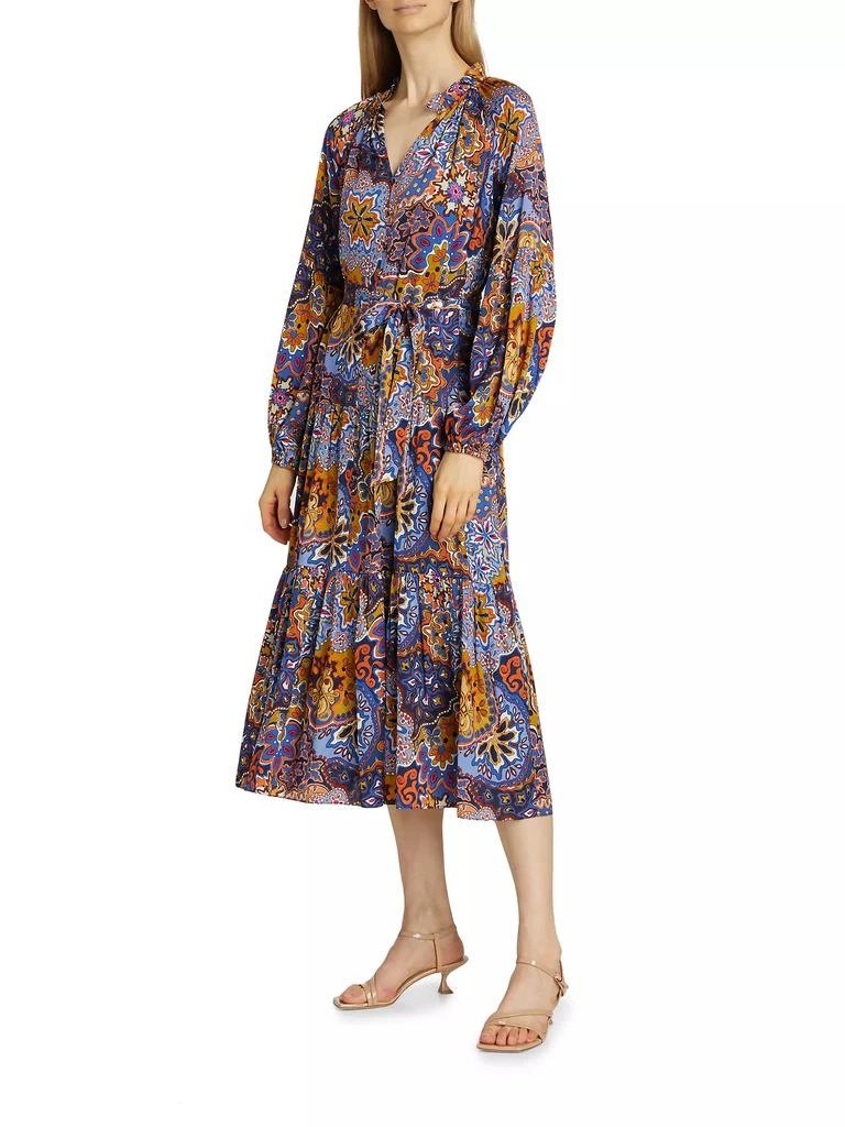 Tahari The Sienna Paisley Silk Dress 4
