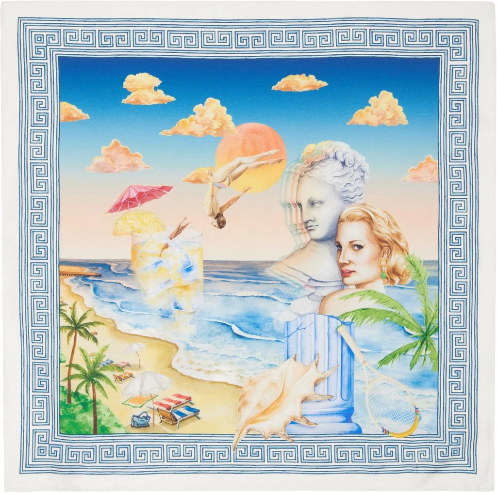 Casablanca Multicolor Small Silk Scarf 1