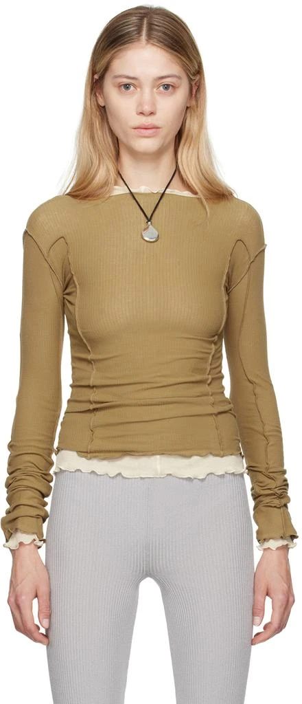 Baserange Brown Omato Long Sleeve T-Shirt 1