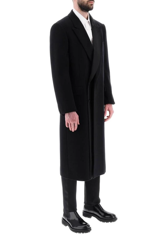 Alexander McQueen Alexander McQueen Layered Single-Breasted Mid-Length Coat 2