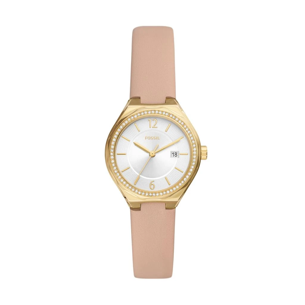 Fossil Fossil Women's Eevie Three-Hand Date, Gold-Tone Stainless Steel Watch 1