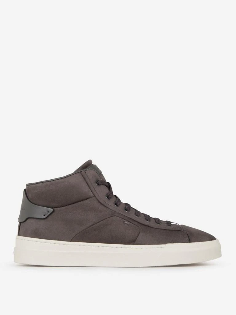 Santoni Santoni Leather Paneled Sneakers 1