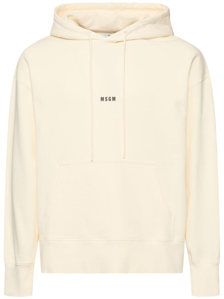 MSGM Micro Logo Print French Terry Sweatshirt