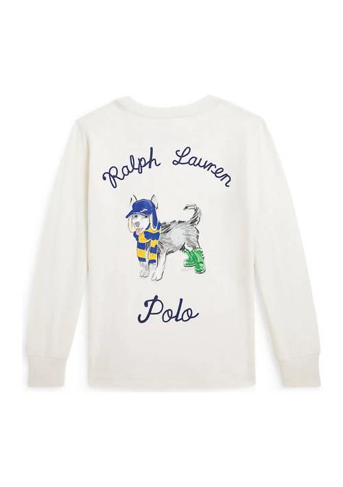 Ralph Lauren Childrenswear Lauren Childrenswear Boys 2 7 Dog Printed Cotton Long Sleeve T Shirt 2