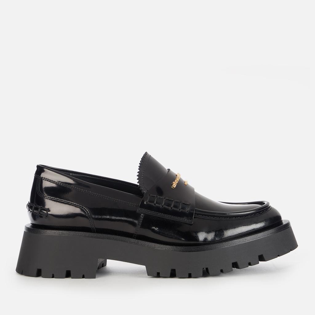 Alexander Wang Carter Box Leather Lug Loafers - Shoes